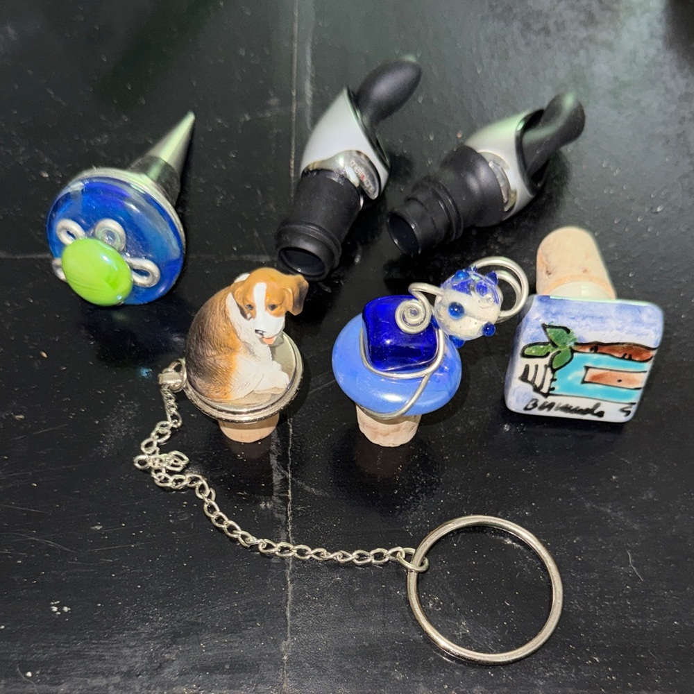 Assorted Decorative Wine Bottle Stoppers